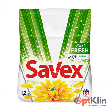  Пральний порошок Savex 2 в 1 Fresh автомат 1.2 кг