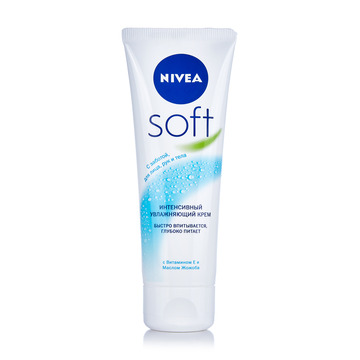  Крем для обличчя, рук і тіла Nivea Soft інтенсивний зволожувальний 75 мл
