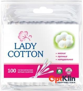  Ватні палички Lady Cotton п/е пакет 100 шт.