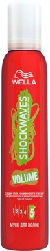  Мус для волосся Wella Shockwaves Об'єм і захист під час укладання, фіксація 5 200 мл