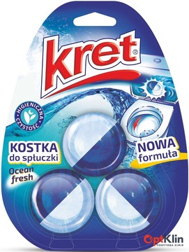  таблетки для бачка унітаза KRET Ocean Fresh 3х50 г